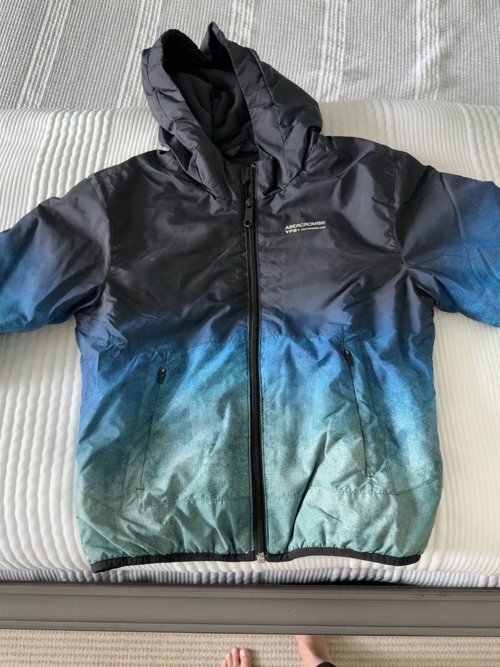 Abercrombie Kids YPB Ombre Hooded Active Jacket Boys 7/8